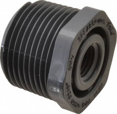 Value Collection - 1 x 1/4" PVC Plastic Pipe Reducer Bushing - Schedule 80, MIPT x FIPT End Connections - Benchmark Tooling