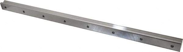 THK - 600mm OAL x 28mm Overall Width x 23mm Overall Height Horizontal Mount SSR Rail - 80mm Between Holes, 7 x 11 x 9mm Hole Size - Benchmark Tooling