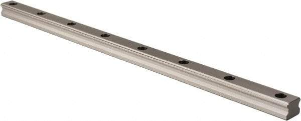 THK - 600mm OAL x 28mm Overall Width x 23mm Overall Height 4 Way SHS Rail - 80mm Between Holes, 9 x 14 x 12mm Hole Size - Benchmark Tooling