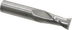 Atrax - 5/8", 1-1/4" LOC, 5/8" Shank Diam, 3-1/2" OAL, 2 Flute, Solid Carbide Square End Mill - Single End, Uncoated, Spiral Flute, 30° Helix, Centercutting, Right Hand Cut - Benchmark Tooling