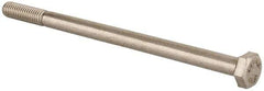 Value Collection - M6x1.00mm Metric Coarse, 100mm Length Under Head Hex Head Cap Screw - Partially Threaded, Grade 18-8 Stainless Steel, Uncoated, 10mm Hex - Benchmark Tooling