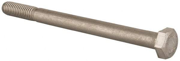 Value Collection - M8x1.25mm Metric Coarse, 100mm Length Under Head Hex Head Cap Screw - Partially Threaded, Grade 18-8 Stainless Steel, Uncoated, 13mm Hex - Benchmark Tooling