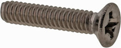 Value Collection - M2x0.40 Metric Coarse, 10mm OAL Phillips Drive Machine Screw - Flat Head, Grade 18-8 & A2 Stainless Steel, Uncoated, Without Washer - Benchmark Tooling