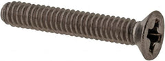 Value Collection - M2x0.40 Metric Coarse, 12mm OAL Phillips Drive Machine Screw - Flat Head, Grade 18-8 & A2 Stainless Steel, Uncoated, Without Washer - Benchmark Tooling
