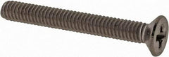 Value Collection - M2.5x0.45 Metric Coarse, 20mm OAL Phillips Drive Machine Screw - Flat Head, Grade 18-8 & A2 Stainless Steel, Uncoated, Without Washer - Benchmark Tooling