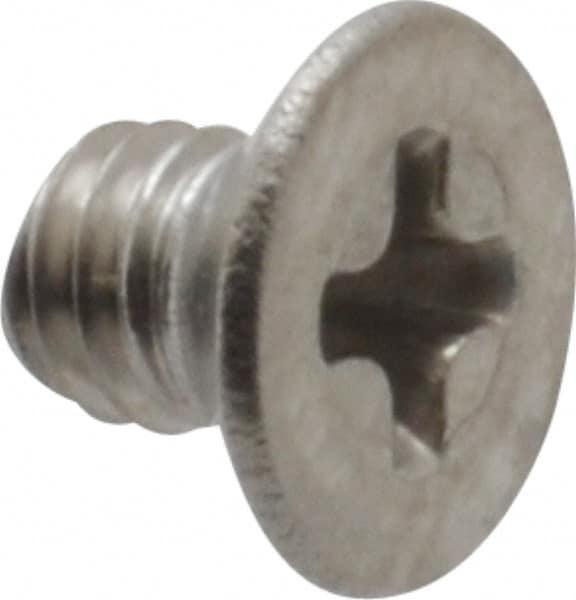 Value Collection - M3x0.50 Metric Coarse, 4mm OAL Phillips Drive Machine Screw - Flat Head, Grade 18-8 & A2 Stainless Steel, Uncoated, Without Washer - Benchmark Tooling