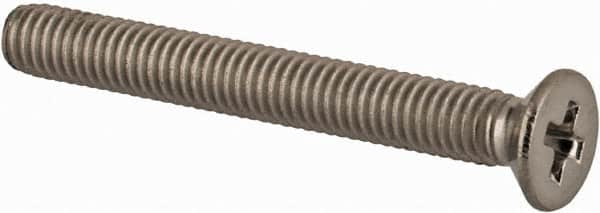 Value Collection - M3x0.50 Metric Coarse, 25mm OAL Phillips Drive Machine Screw - Flat Head, Grade 18-8 & A2 Stainless Steel, Uncoated, Without Washer - Benchmark Tooling