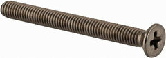 Value Collection - M3x0.50 Metric Coarse, 30mm OAL Phillips Drive Machine Screw - Flat Head, Grade 18-8 & A2 Stainless Steel, Uncoated, Without Washer - Benchmark Tooling