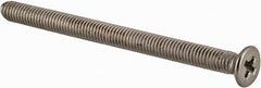 Value Collection - M3x0.50 Metric Coarse, 40mm OAL Phillips Drive Machine Screw - Flat Head, Grade 18-8 & A2 Stainless Steel, Uncoated, Without Washer - Benchmark Tooling