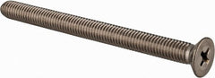 Value Collection - M5x0.80 Metric Coarse, 60mm OAL Phillips Drive Machine Screw - Flat Head, Grade 18-8 & A2 Stainless Steel, Uncoated, Without Washer - Benchmark Tooling