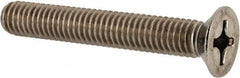 Value Collection - M6x1.00 Metric Coarse, 40mm OAL Phillips Drive Machine Screw - Flat Head, Grade 18-8 & A2 Stainless Steel, Uncoated, Without Washer - Benchmark Tooling