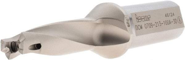 Iscar - 0.709 to 0.744" Diam, 3xD, 2.13" Max Depth, 1" Shank Diam, 5.05" OAL, Replaceable Tip Drill - IDI-SG, IDI-SK Insert, DCM Toolholder, Series ChamDrill - Benchmark Tooling