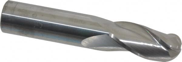 Atrax - 3/4" Diam, 1-1/2" LOC, 3 Flute Solid Carbide Ball End Mill - Exact Industrial Supply