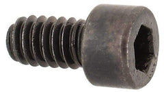Made in USA - #3-48 UNC Hex Socket Drive, Socket Cap Screw - Alloy Steel, Black Oxide Finish, Fully Threaded, 3/16" Length Under Head - Benchmark Tooling