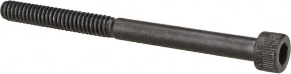 Made in USA - #10-24 UNC Hex Socket Drive, Socket Cap Screw - Alloy Steel, Black Oxide Finish, Partially Threaded, 2-1/2" Length Under Head - Benchmark Tooling