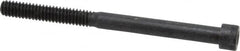 Made in USA - 1/4-20 UNC Hex Socket Drive, Socket Cap Screw - Alloy Steel, Black Oxide Finish, Partially Threaded, 3-1/4" Length Under Head - Benchmark Tooling