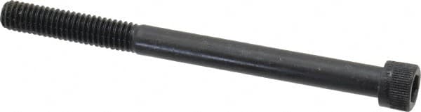 Made in USA - 5/16-18 UNC Hex Socket Drive, Socket Cap Screw - Alloy Steel, Black Oxide Finish, Partially Threaded, 4" Length Under Head - Benchmark Tooling