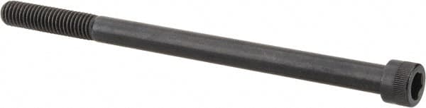 Made in USA - 3/8-16 UNC Hex Socket Drive, Socket Cap Screw - Alloy Steel, Black Oxide Finish, Partially Threaded, 6" Length Under Head - Benchmark Tooling