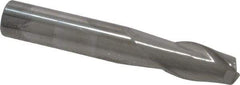 Atrax - 5/16", 1/2" LOC, 5/16" Shank Diam, 2" OAL, 2 Flute, Solid Carbide Square End Mill - Single End, Uncoated, Spiral Flute, 30° Helix, Centercutting, Right Hand Cut - Benchmark Tooling