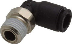 Legris - 6mm Outside Diam, 1/8 NPT, Nylon Push-to-Connect Tube Male Elbow - 290 Max psi, Tube to Male NPT Connection, Buna Nitrile O-Ring - Benchmark Tooling