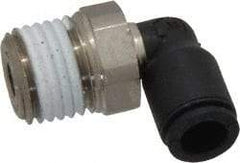 Legris - 6mm Outside Diam, 1/4 NPT, Nylon Push-to-Connect Tube Male Elbow - 290 Max psi, Tube to Male NPT Connection, Buna Nitrile O-Ring - Benchmark Tooling
