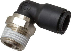 Legris - 10mm Outside Diam, 3/8 NPT, Nylon Push-to-Connect Tube Male Elbow - 290 Max psi, Tube to Male NPT Connection, Buna Nitrile O-Ring - Benchmark Tooling
