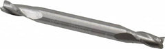 Atrax - 5/32", 5/16" LOC, 3/16" Shank Diam, 2" OAL, 3 Flute, Solid Carbide Square End Mill - Double End, Uncoated, Spiral Flute, 30° Helix, Centercutting - Benchmark Tooling