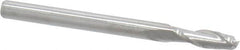 Atrax - 3mm, 9mm LOC, 3mm Shank Diam, 38mm OAL, 2 Flute, Solid Carbide Square End Mill - Single End, Uncoated, Spiral Flute, 30° Helix, Centercutting, Right Hand Cut - Benchmark Tooling