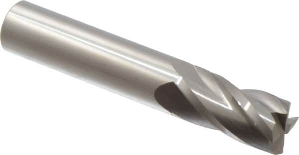 Atrax - 18mm, 38mm LOC, 18mm Shank Diam, 100mm OAL, 4 Flute, Solid Carbide Square End Mill - Single End, Uncoated, Spiral Flute, 30° Helix, Centercutting, Right Hand Cut - Benchmark Tooling