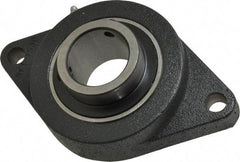 Browning - 2" ID, 8-1/2" OAL x 5-1/4" OAH 2-Bolt Flange - 6,601 Lb Static Cap, 9,752 Lb Dyn Cap, 7-1/4" Btw Mnt Hole Ctrs, Cast Iron - Benchmark Tooling