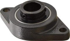 Browning - 1-1/4" ID, 6-1/8" OAL x 3-5/8" OAH 2-Bolt Flange - 3,493 Lb Static Cap, 5,782 Lb Dyn Cap, 5-1/8" Btw Mnt Hole Ctrs, Cast Iron - Benchmark Tooling