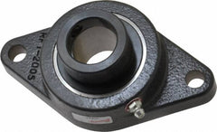 Browning - 1-3/16" ID, 5-9/16" OAL x 3-1/8" OAH 2-Bolt Flange - 2,567 Lb Static Cap, 4,381 Lb Dyn Cap, 4-19/32" Btw Mnt Hole Ctrs, Cast Iron - Benchmark Tooling