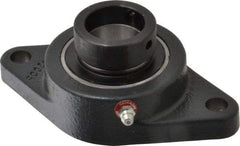 Browning - 1-1/4" ID, 5-9/16" OAL x 3-1/8" OAH 2-Bolt Flange - 2,567 Lb Static Cap, 4,381 Lb Dyn Cap, 4-19/32" Btw Mnt Hole Ctrs, Cast Iron - Benchmark Tooling