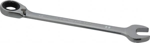 Blackhawk by Proto - 22mm 12 Point Combination Wrench - 15° Head Angle, 11-25/64" OAL, Steel, Chrome Finish - Benchmark Tooling