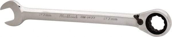 Blackhawk by Proto - 27mm 12 Point Combination Wrench - 15° Head Angle, 14-3/32" OAL, Steel, Chrome Finish - Benchmark Tooling