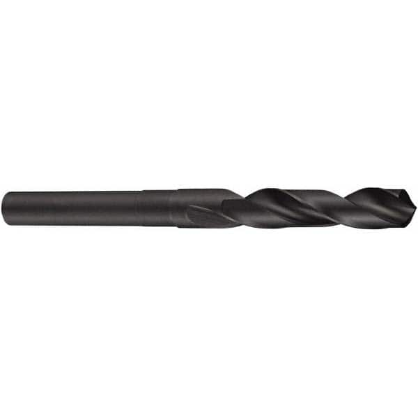 DORMER - 17/32" Drill, 118° Point, High Speed Steel Silver Deming & Reduced Shank Drill Bit - Benchmark Tooling