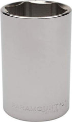 Paramount - 1-1/2", 1/2" Drive, Deep Hand Socket - 6 Points, 3-1/2" OAL, Steel, Chrome Finish - Benchmark Tooling