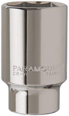 Paramount - 1-5/8", 3/4" Drive, Deep Hand Socket - 6 Points, 3-1/2" OAL, Steel, Chrome Finish - Benchmark Tooling