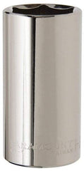 Paramount - 1-3/16", 1/2" Drive, Deep Hand Socket - 6 Points, 3-1/4" OAL, Steel, Chrome Finish - Benchmark Tooling