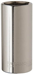 Paramount - 1-1/16", 1/2" Drive, Deep Hand Socket - 6 Points, 3-3/32" OAL, Steel, Chrome Finish - Benchmark Tooling