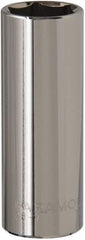 Paramount - 13/16", 1/2" Drive, Deep Hand Socket - 6 Points, 3-3/32" OAL, Steel, Chrome Finish - Benchmark Tooling