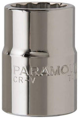Paramount - 15/16", 3/4" Drive, Standard Hand Socket - 12 Points, 2" OAL, Chrome Finish - Benchmark Tooling