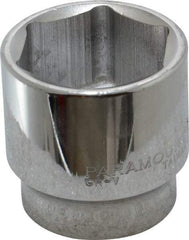 Paramount - 1-1/2", 1/2" Drive, Standard Hand Socket - 6 Points, 1-1/2" OAL, Steel, Chrome Finish - Benchmark Tooling