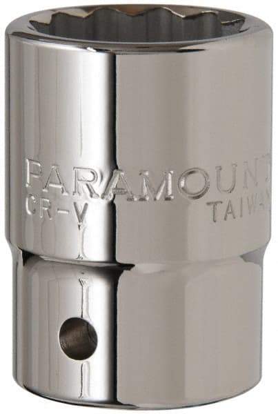 Paramount - 1-1/16", 3/4" Drive, Standard Hand Socket - 12 Points, 2" OAL - Benchmark Tooling