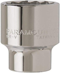 Paramount - 3/4" Drive, Standard Hand Socket - 12 Points, 2-45/64" OAL, Steel, Chrome Finish - Benchmark Tooling