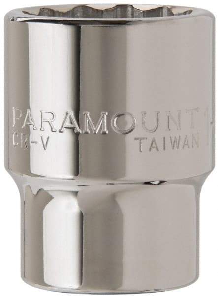 Paramount - 1-3/16", 3/4" Drive, Standard Hand Socket - 12 Points, 2-13/64" OAL - Benchmark Tooling