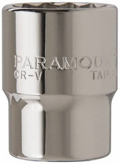 Paramount - 3/4" Drive, Standard Hand Socket - 12 Points, 2-5/16" OAL, Steel, Chrome Finish - Benchmark Tooling