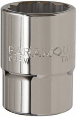 Paramount - 3/4" Drive, Standard Hand Socket - 12 Points, 2-5/16" OAL, Steel, Chrome Finish - Benchmark Tooling