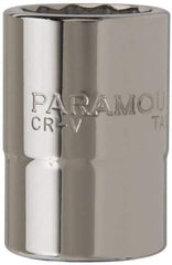 Paramount - 3/4" Drive, Standard Hand Socket - 12 Points, 2-13/64" OAL, Steel, Chrome Finish - Benchmark Tooling