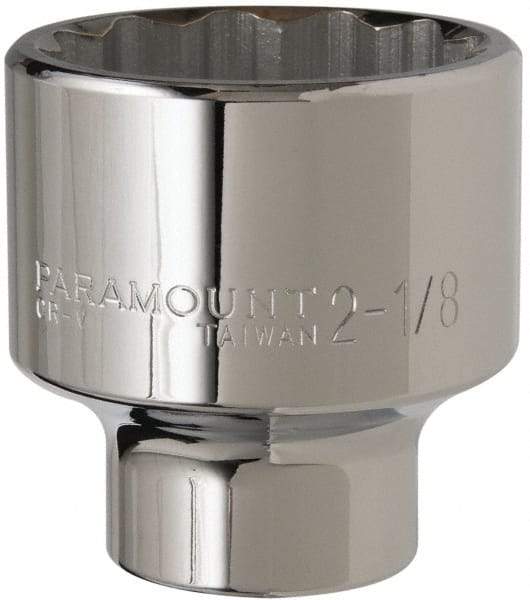 Paramount - 2-1/8", 3/4" Drive, Standard Hand Socket - 12 Points, 3-13/64" OAL - Benchmark Tooling